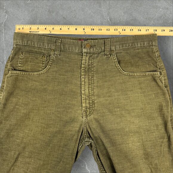 Vintage Ralph Lauren Chaps Faded Olive Green Corduroy Pants - 36x32(Actal 36x30) - Picture 6 of 8